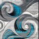 Furniture of America® Niksar Turquoise 5'x7' Area Rug-2