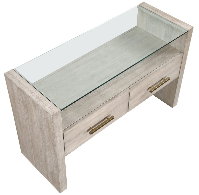 Garland Glass Top Sofa Table