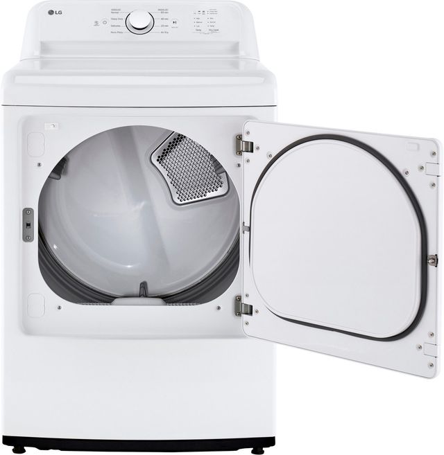 LG White Top Load Washer & Electric Dryer Laundry Pair-4