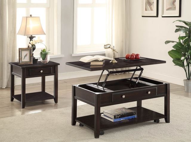 Coaster® Bradford Walnut Rectangular Lift Top Coffee Table-3