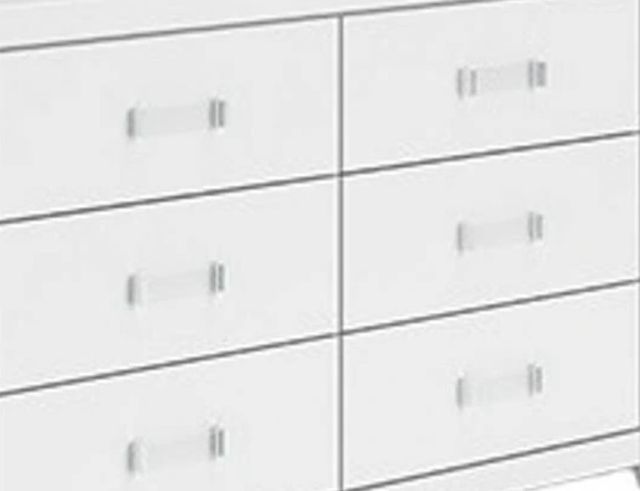 Signature Design by Ashley® Maeling White 6-Drawer Dresser-1