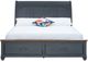 Legends Home Americana Corduroy Blue King Sleigh Bed-2