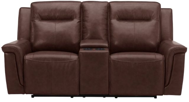 Liberty Furniture Avery Cognac Power Reclining Loveseat with Console-4