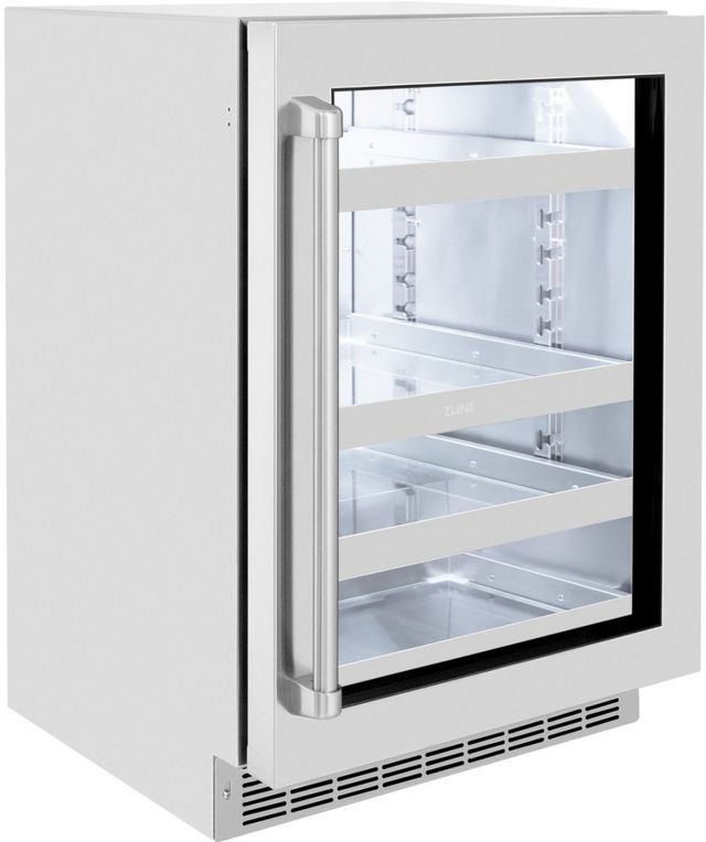 ZLINE Touchstone 24" 5.2 CU. Ft. Stainless Steel Beverage Center-2