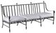 A & B Home Quinby Black/White Metal Outdoor Sofa-0