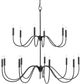 Currey & Company Tirrell Antique Black Medium Chandelier-0