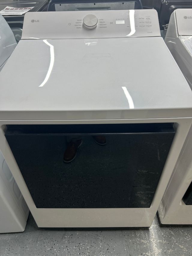 OUT OF BOX LG 7.3 Cu. Ft. Alpine White Front Load Electric Dryer -0