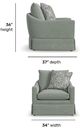 Flexsteel® Customizable Eleanora Fabric Chair-2