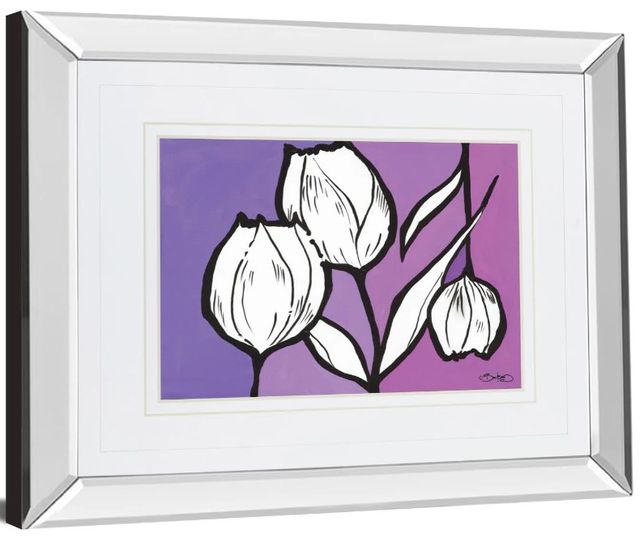 Classy Art Flowers in Unity by Tony Campbell Mirror Framed Wall Art-1
