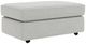 Flexsteel® Vail Silver Glacier Cocktail Ottoman-0