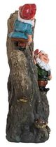 A & B Home Brown Decorative Woodland Gnome Outdoor Water Fountain-2