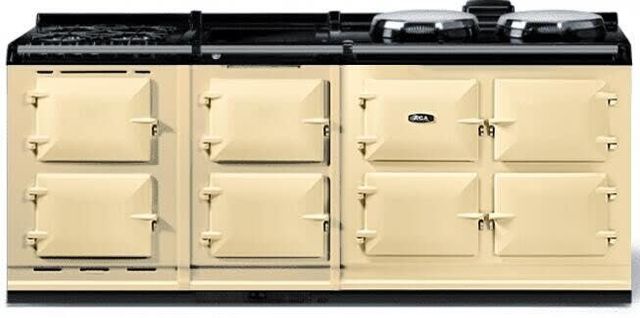 AGA™ eR7 210 Classic Cast Iron 83" Cream Pro Style Dual Fuel Range-0