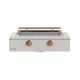 Caliber™ Rockwell Social 42" 2-Burner Antique White Built-In Natural Gas Grill with Brass Hardware-0