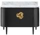 Currey & Company Briallen 48" Black Vanity with Oval Undermount Sink-1