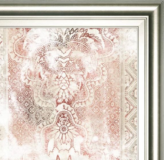Classy Art Red World Traveler Textile III by June Erica Vess Wall Art-1