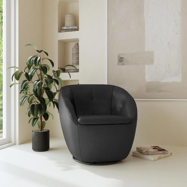 Flexsteel® Wade Ebony Swivel Chair-1