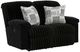 Catnapper Comet Black Manual Lay Flat Reclining Loveseat-0