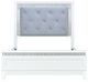 Liberty Furniture Reflections Gray/Pearl White/Rhinestone Full Youth Panel Bed-2