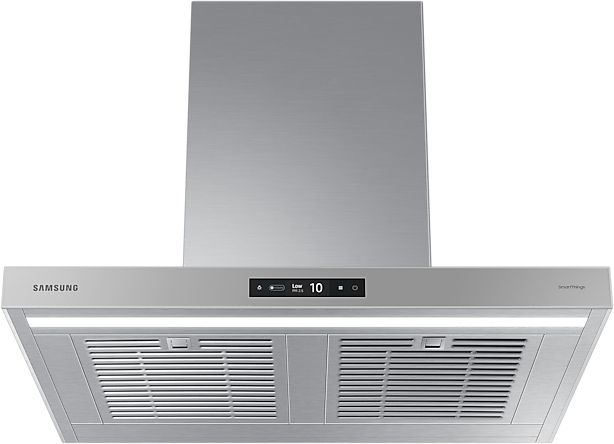 Samsung Bespoke 7 Series 36" Gray Glass Wall Mounted Range Hood-2