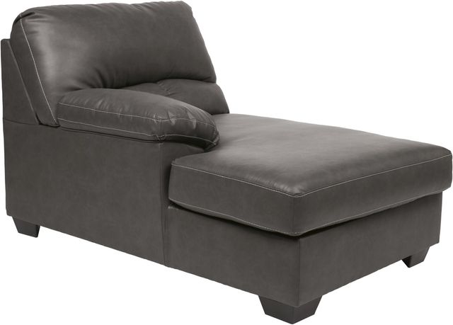 Benchcraft® Aberton 3-Piece Gray Left-Arm Facing Sofa Sectional and Chaise-2