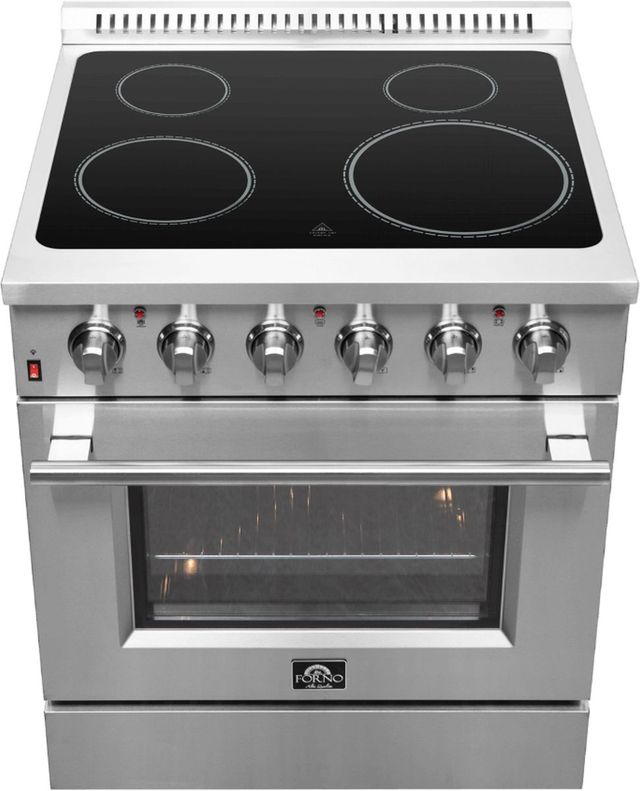 FORNO® Galiano 30" Stainless Steel Pro Style Electric Range-2