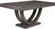 Handstone Customizable Contempo Slate Grey 42x120 Pedestal Table with 2x18” End Extensions-0