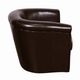 Porter International Designs Marvel Chocolate Barrel Accent Swivel Chair-2