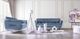 Furniture of America® Civellutino Light Blue Loveseat-1