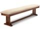 Handstone Brooklyn 72” Pedestal Bench with Leather Seat-0