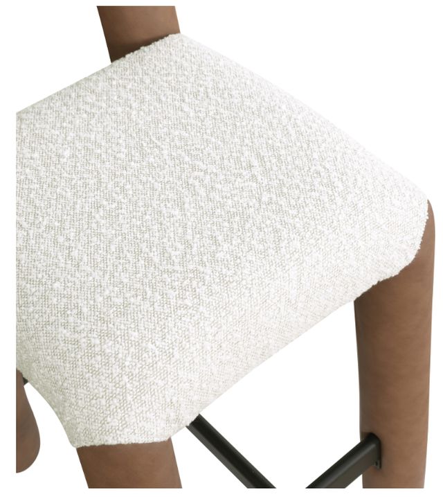 Meridian Furniture Amari Brown/Cream Upholstered Counter Stool-4