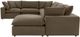 TOV Furniture Cali 7-Piece Chocolate Brown Modular Sectional and Large Chaise-3