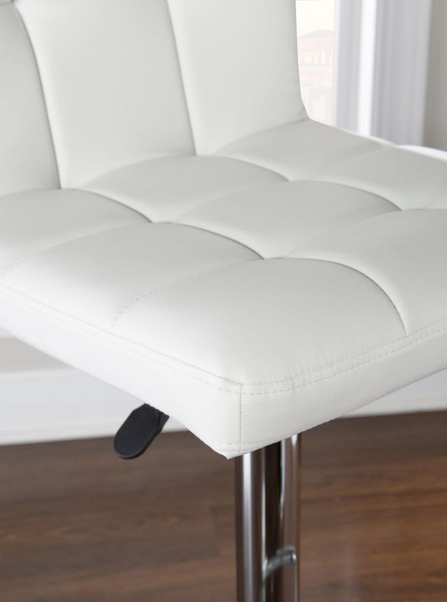 Powell® Brandt 3-Piece Chrome/White Pub Table Set-1