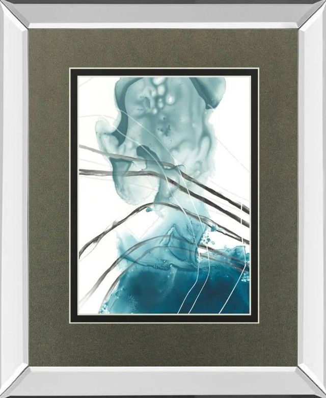 Classy Art Bella Indigo I by June Erica Vess Mirrored Frame Wall Art-0