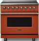 Viking® 5 Series 36" Spiced Cider Pro Style Induction Range with Brushed Brass Trim-0