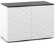 Salamander Designs® Chameleon Milan 323- White and Black Glass AV Cabinet-0