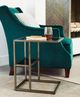 Hammary® Cleo Glass Top Accent Table with Dusky Silver Base-1