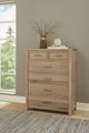 LM Co Home By Vaughan-Bassett Crafted Oak by Ben & Erin Napier Bleached White 5-Drawer Chest-1