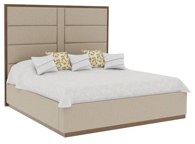 Country View Woodworking Customizable Verrado 6A King Panel Bed with Plinth Footboard and Bedrails-0