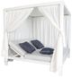 CabanaCoast® Customizable Muse Aluminum Outdoor Cabana Daybed Sling Roof with 3 Curtain-4