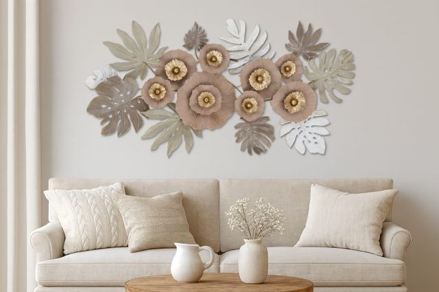 Classy Living Floral Leaf Wall Decor-1