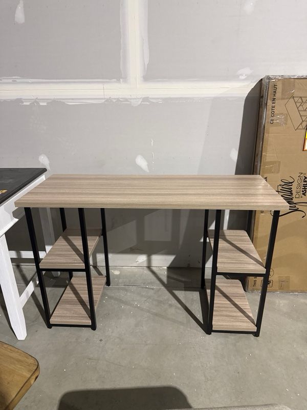 Clearance Signature Design by Ashley® Waylowe Black/Natural Home Office Desk-0