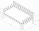 Kodiak Furniture Boho Linen Stone/Rustic Walnut Twin Daybed with Mattress-3