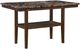Global Furniture USA Black/Dark Brown Bar Dining Table-0