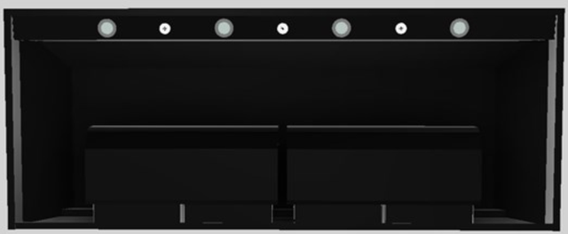 Vent-A-Hood® Designer Series 60" Black Wall Mounted Range Hood-1