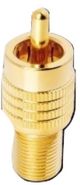 AudioQuest® Female F to Male RCA Adaptor-0