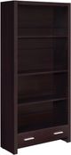 Coaster® Skylar Cappuccino 5-Shelf Bookcase With Storage Drawer-0