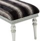 Michael Amini® Melrose Plaza Dove/Platinum Accent Bench-3