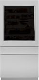 Monogram® 30" Stainless Steel Right Hinge Column Refrigerator Glass Door Panel Kit-0