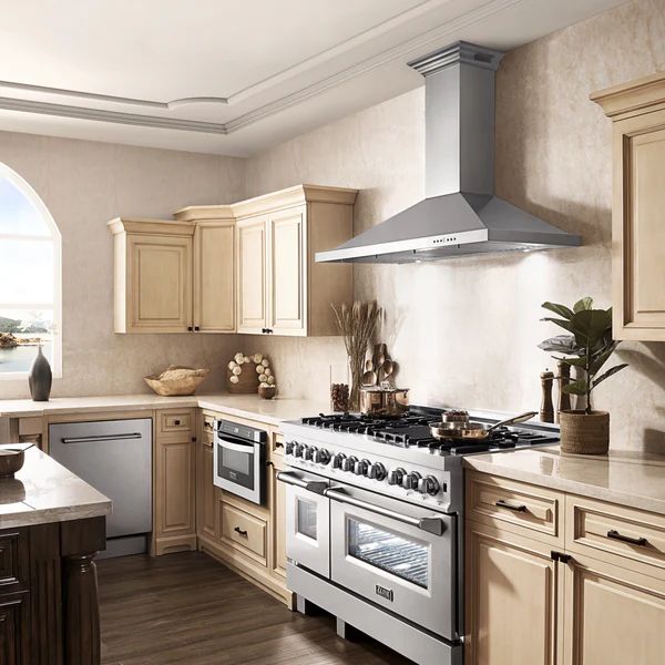 ZLINE 36" Stainless Steel Wall Mounted Range Hood with CrownSound® Bluetooth Speakers-1