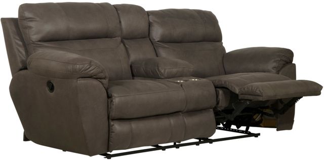 Catnapper® Atlas Charcoal Reclining Loveseat-1
